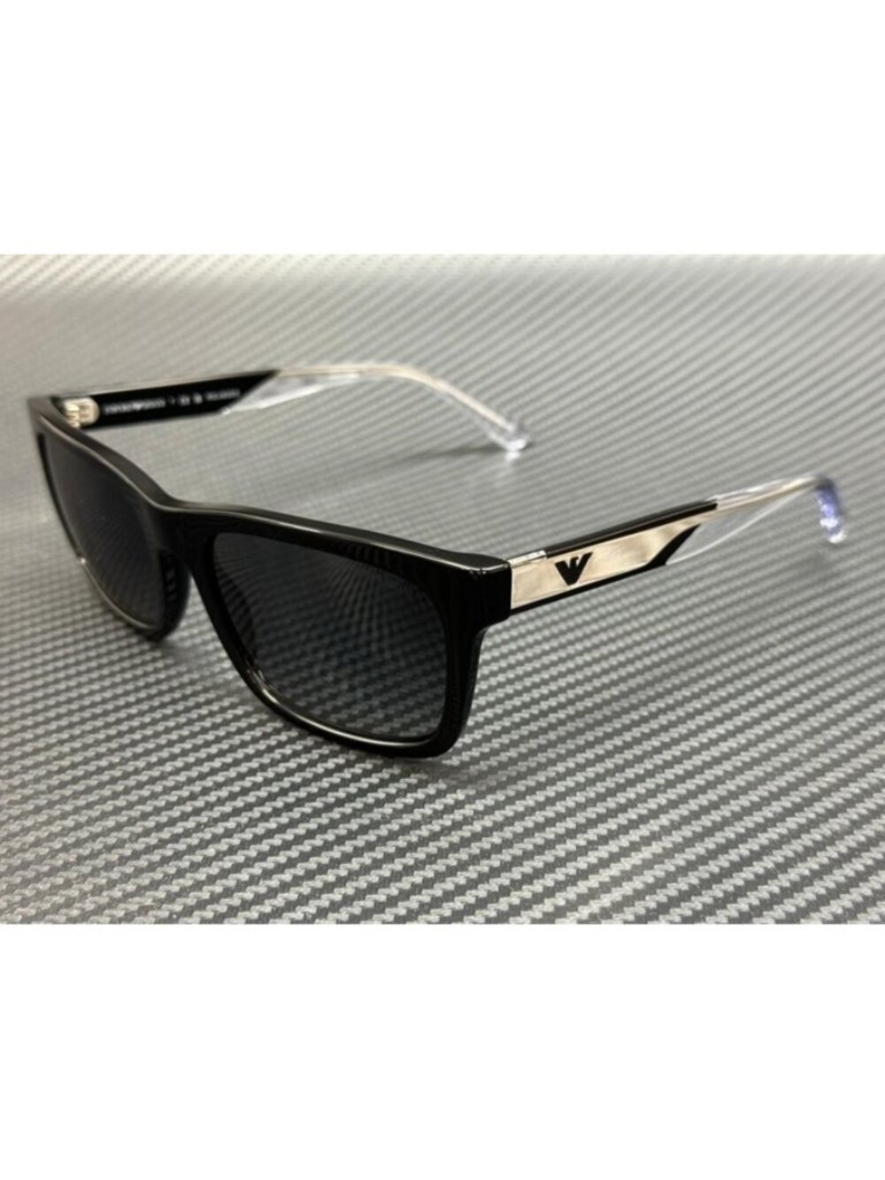 New Emporio Armani Men Black Sunglasses 57-19-145